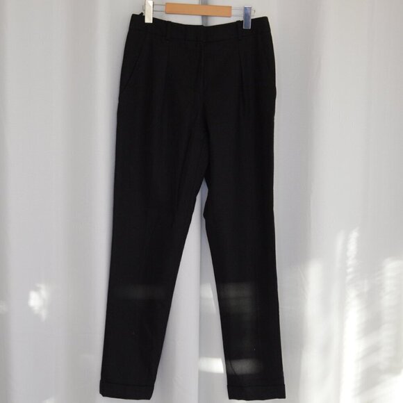 Aritzia Talula Babaton Black Wool Trousers Sz 6 - Picture 2 of 8
